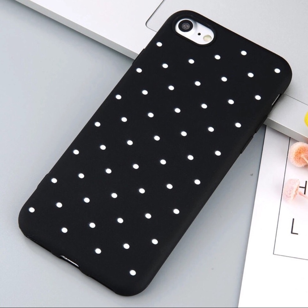 ⚫️ Iphone X 7/8 Silicon Point Dot Case Cover Skin